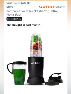 NutriBullet Blender NWT – Matte Black